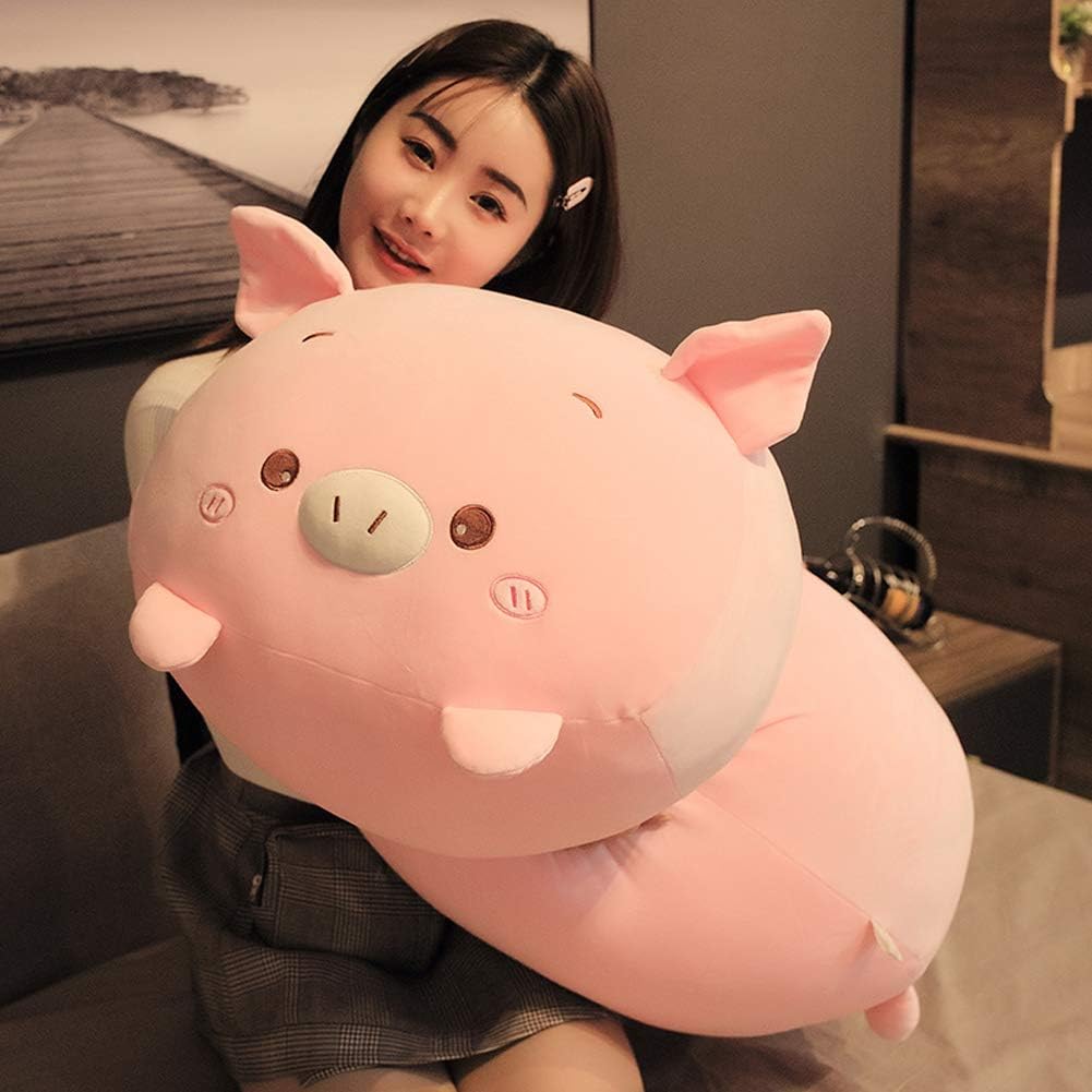 Jensquaify - Almohada de peluche de diseño de animales, para abrazar