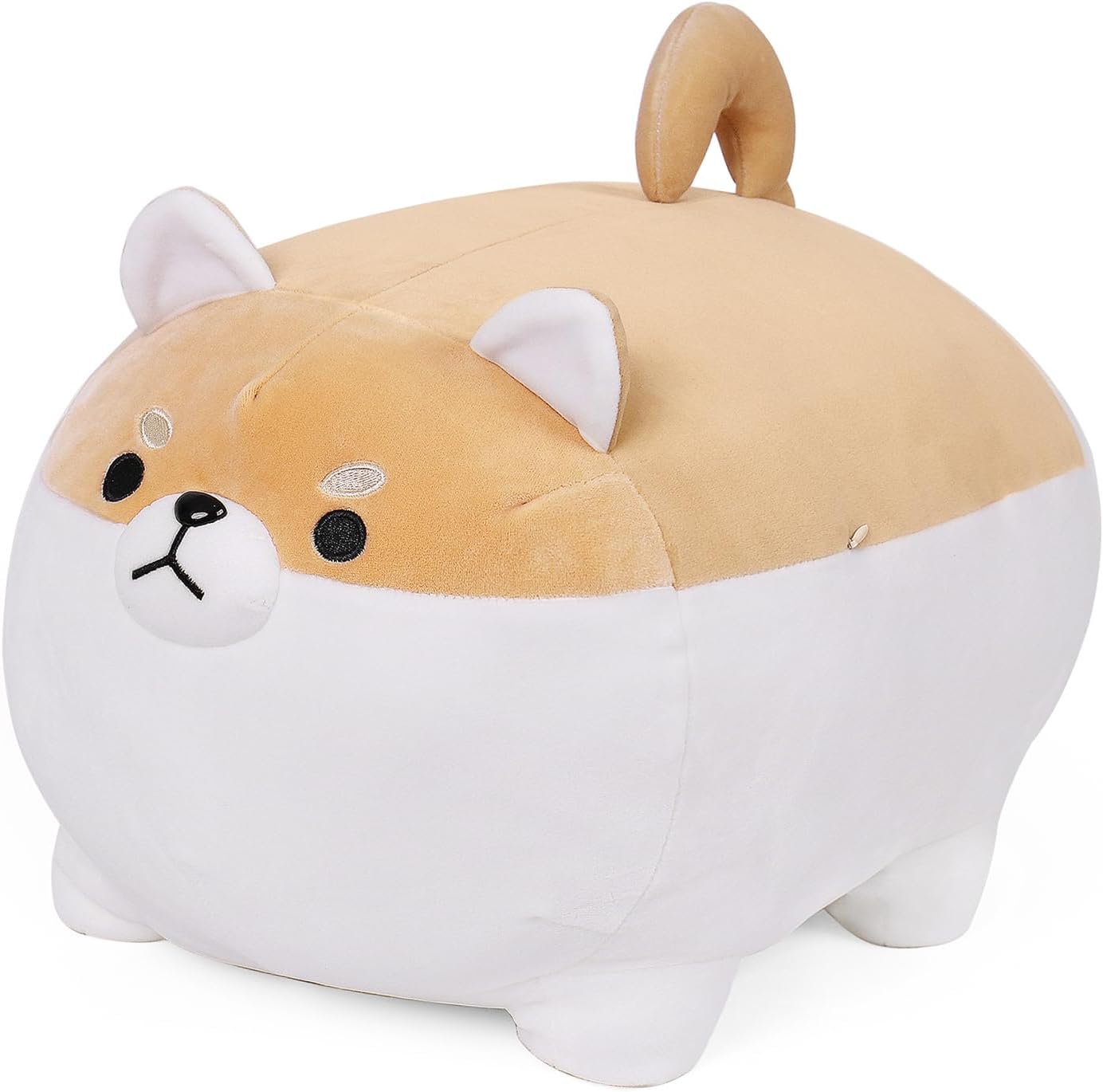 FLORVIV Almohada de peluche de perro gordo de 19.6", Shiba Inu,...