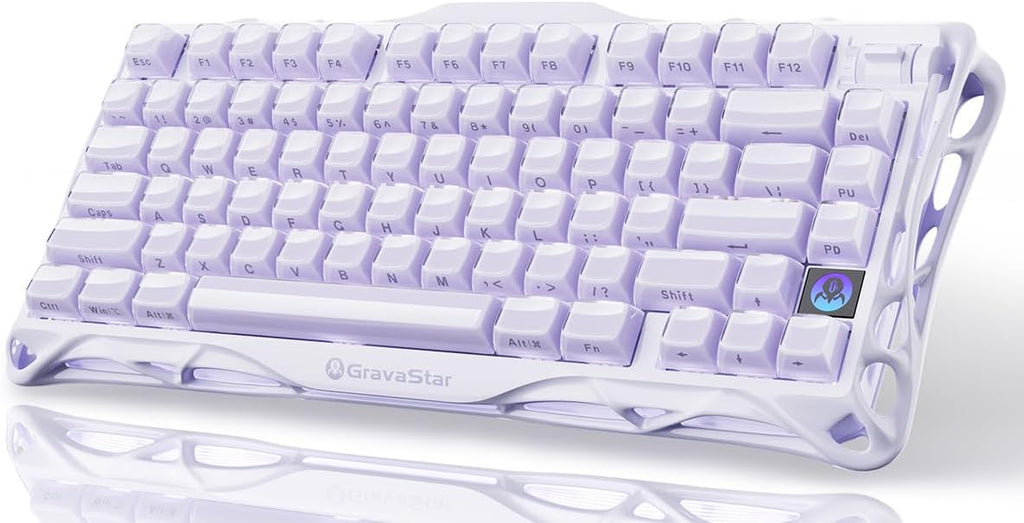 GravaStar Mercury K1 75% teclado mecánico inalámbrico para juegos,...