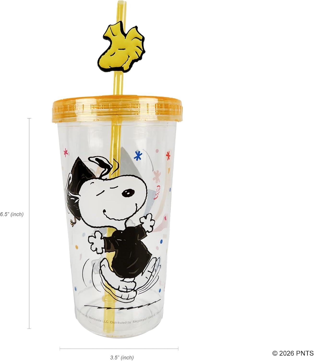 Megatoys Peanuts Snoopy - Juego de regalo de graduación de Snoopy d...