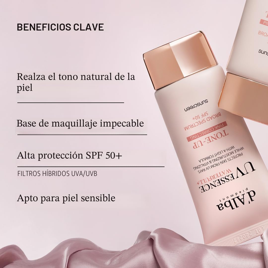 d'alba Piedmont Suero protector solar Waterfull Tone-Up (1.69 fl oz...