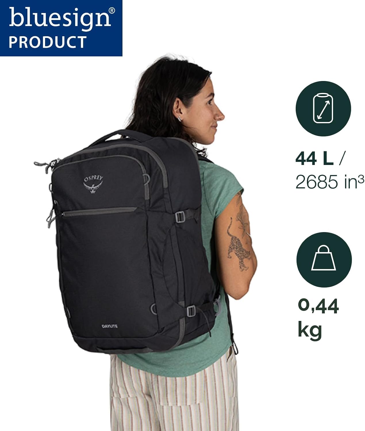 Osprey Daylite - Paquete de viaje de mano, 44 L, color amarillo OS...