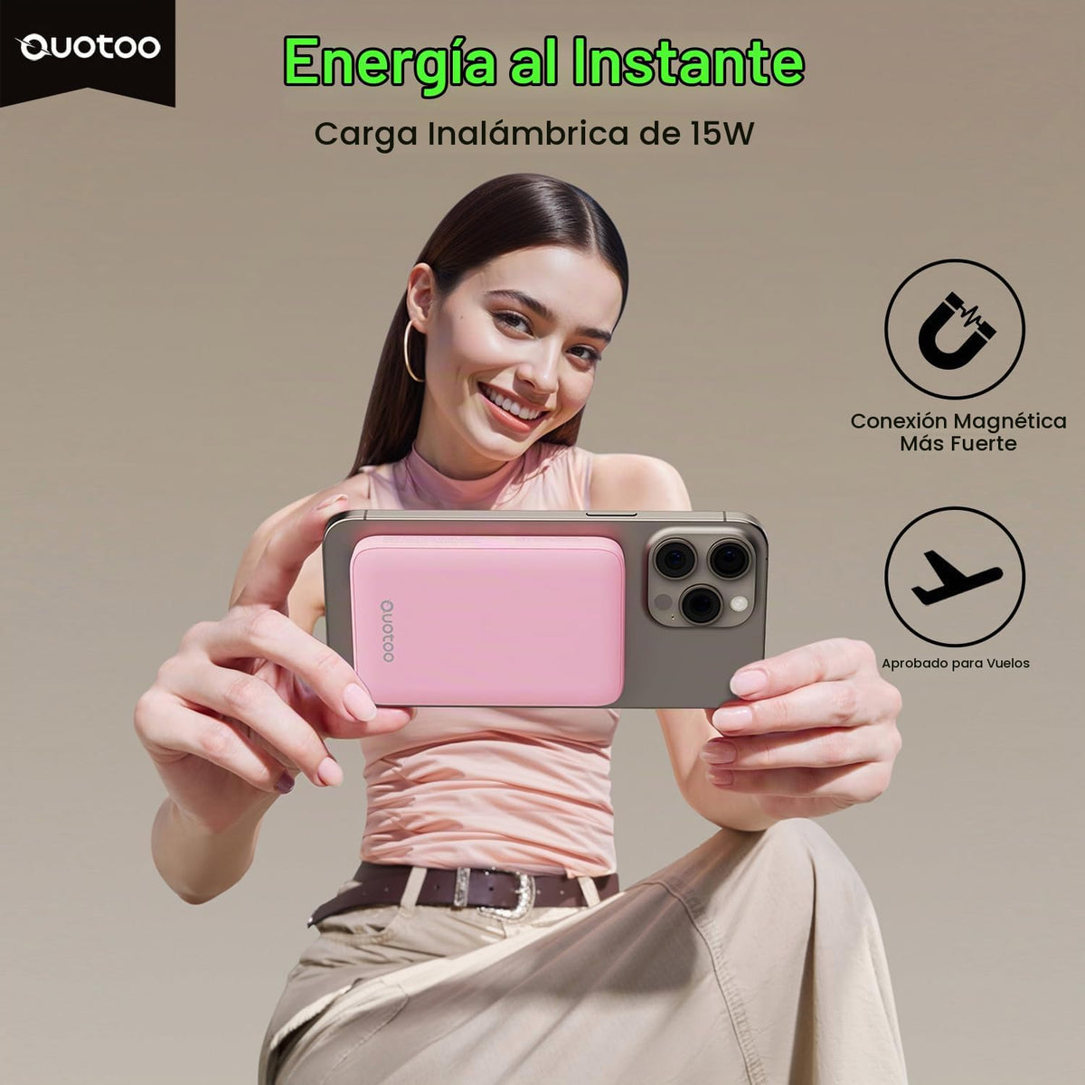 para el cargador portátil Magsafe, banco magnético delgado de la en...