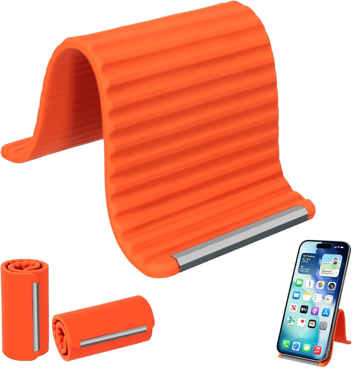 Gaotra Soporte de teléfono de silicona flexible, soporte para teléf...