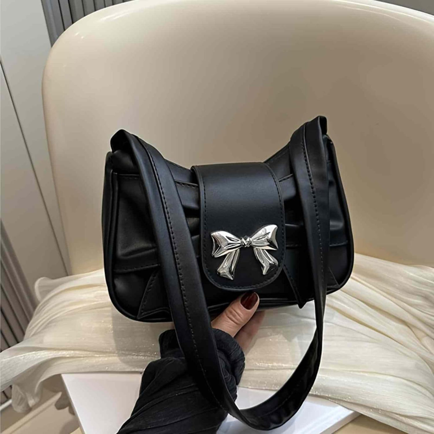 Bolso de hombro para mujer, bolso con lazo para mujer, pequeños y b...