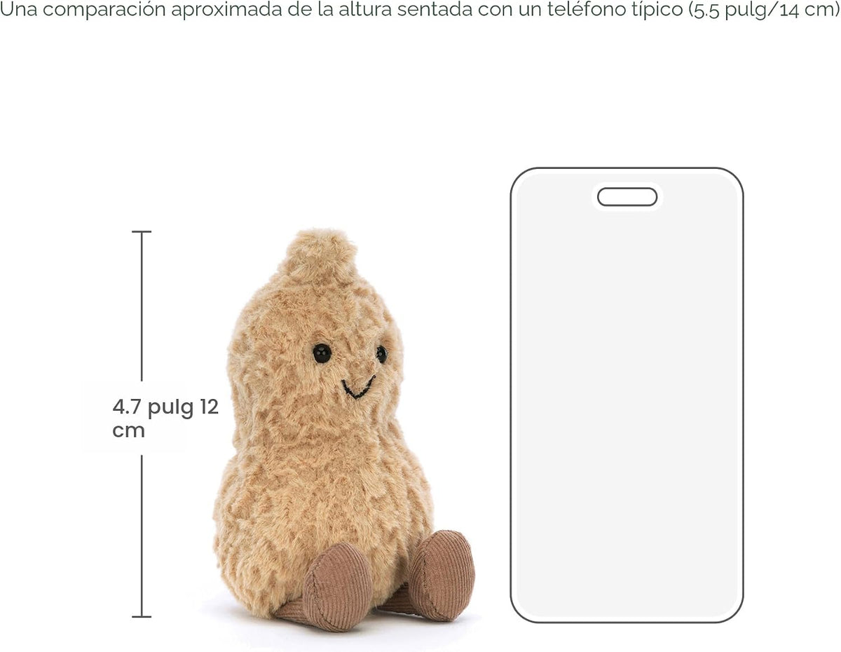 Jellycat Amuseables - Juguete de peluche de maní, 6 pulgadas, peluc...