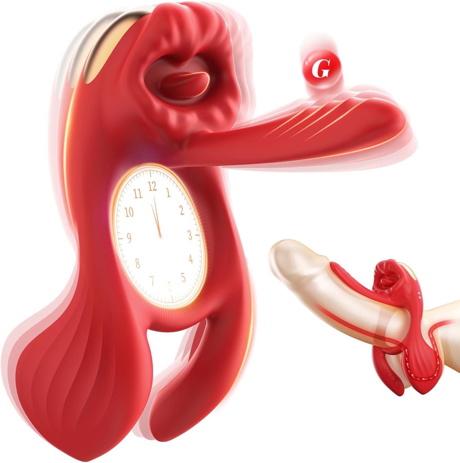Anillo vibrador para pene con vibrador de punto G de 3 pulgadas - J...