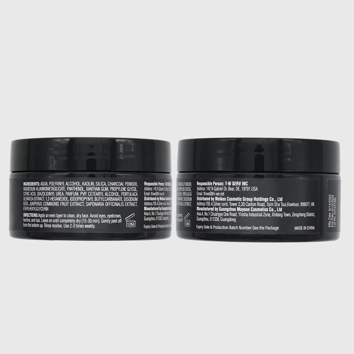 JVR Máscara facial despegable, máscara de puntos negros para hombre...