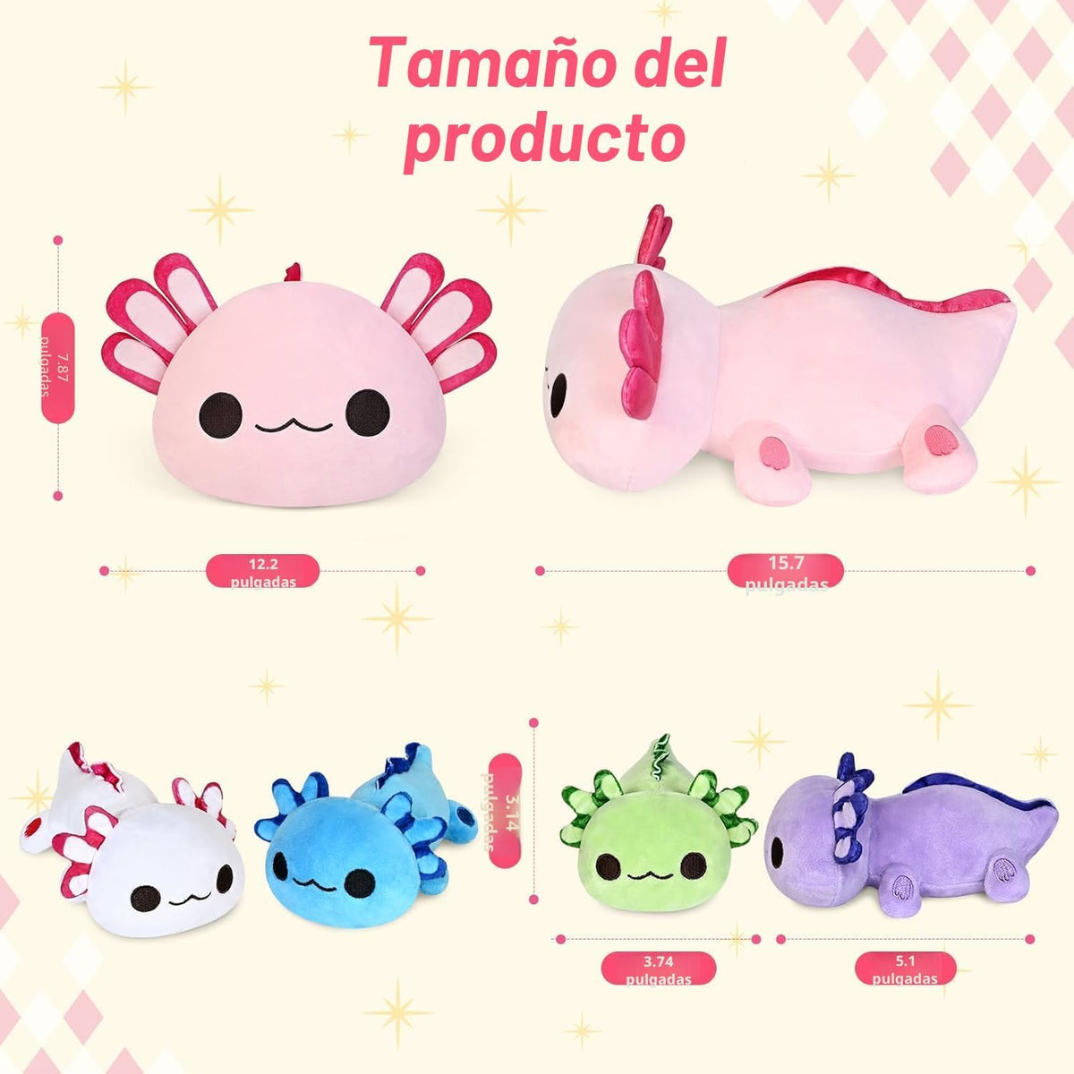 KMUYSL - Peluches para edades de 3, 4, 5, 6, 7, 8 años y más, peluc...