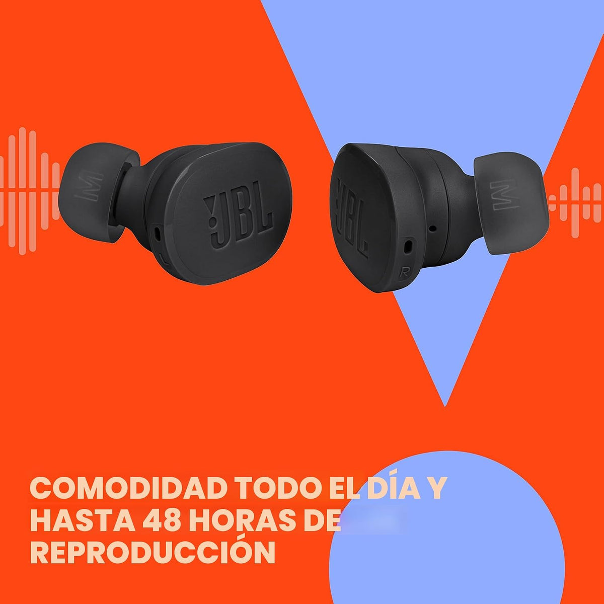 JBL Tune Buds - Auriculares con cancelación de ruido - Azul | JBL S...