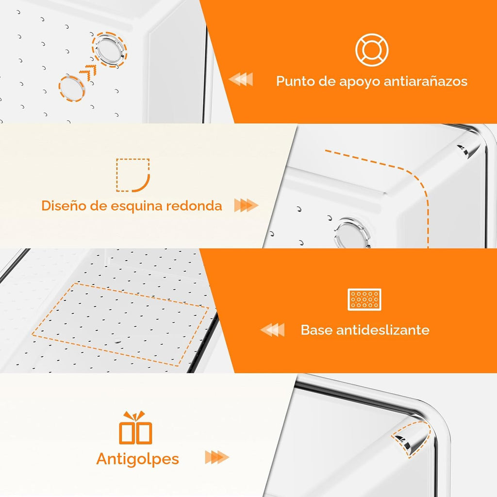 Criusia - Organizador de cajones, juego de 10 piezas de gran tamaño...