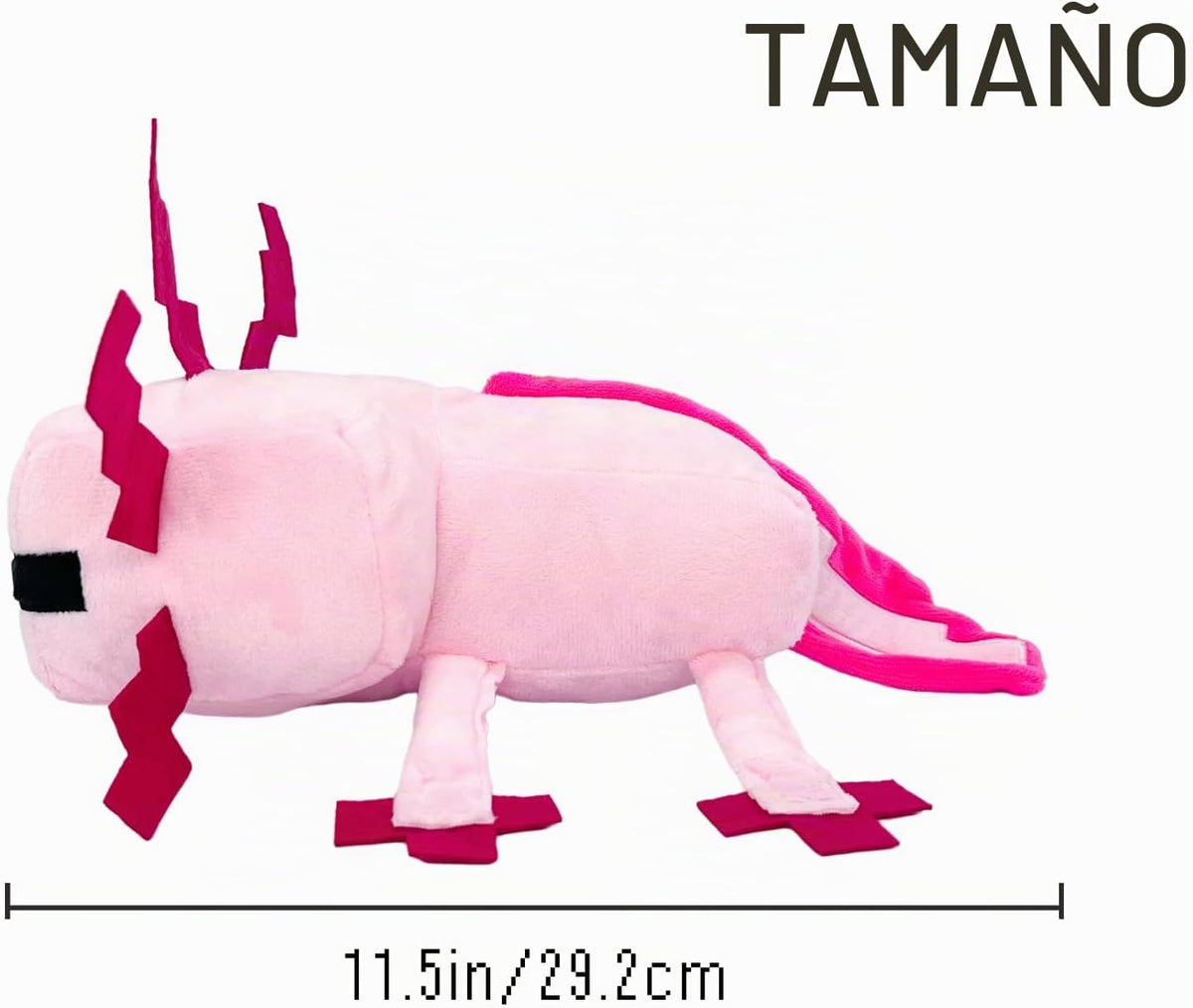 XSLWAN Juguete de Peluche de Ajolote Rosa, Juguete de Peluche Relle...