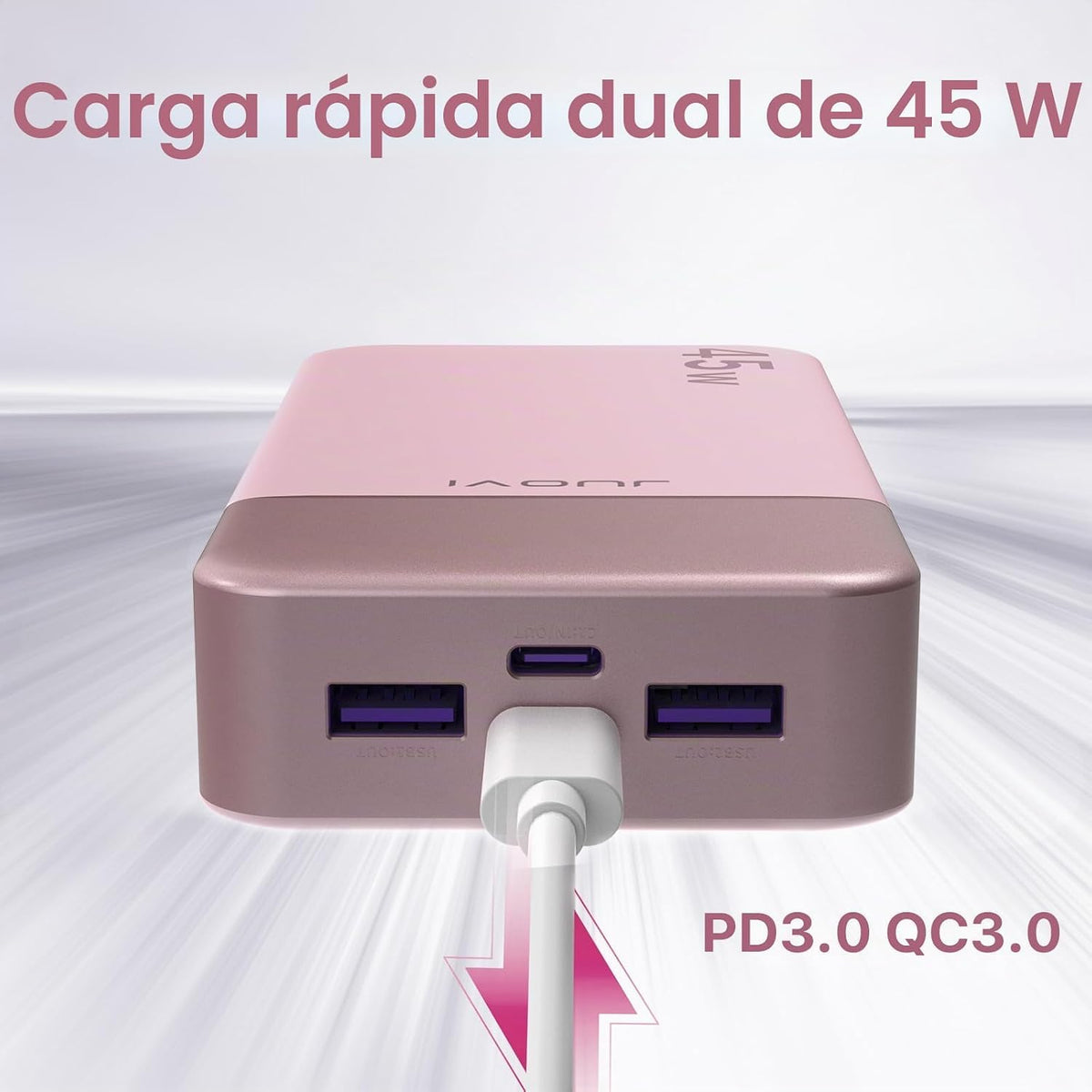 Cargador portátil JUOVI 45W 20000mAh banco de energía de carga en a...