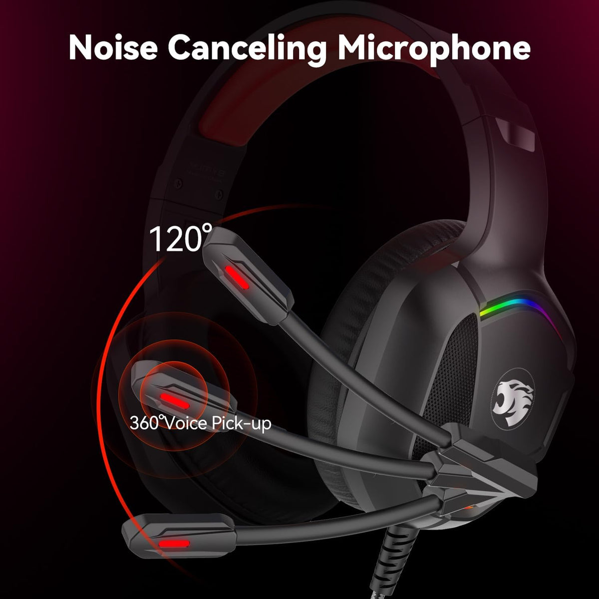 IMYB A36 Auriculares para juegos con micrófono estéreo para PC, PS5...