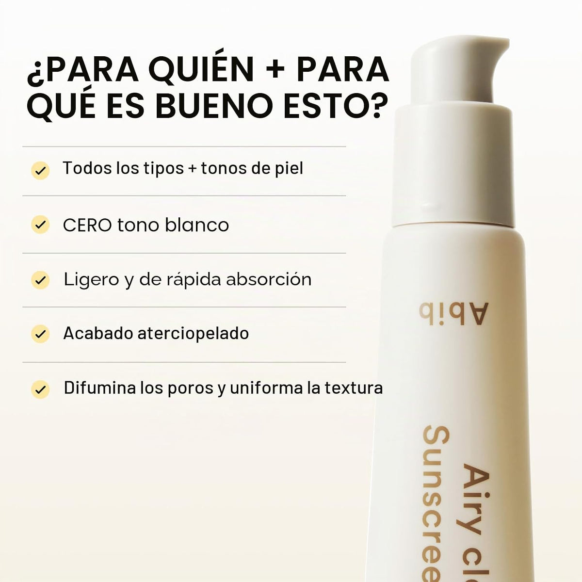 Abib Airy Clear - Gel protector solar SPF 30, 1.01 fl.oz (1.06 oz),...
