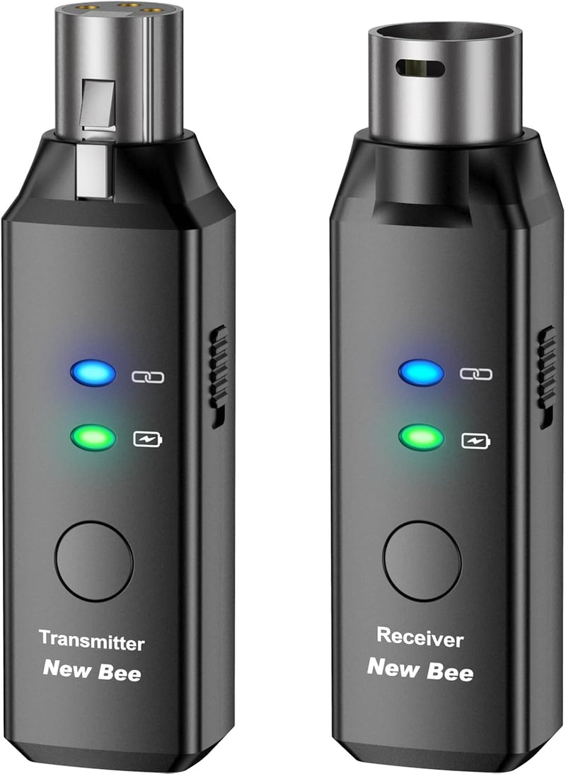Transmisor y Receptor XLR Inalámbrico 5.8GHz para Micrófono Dinámic...
