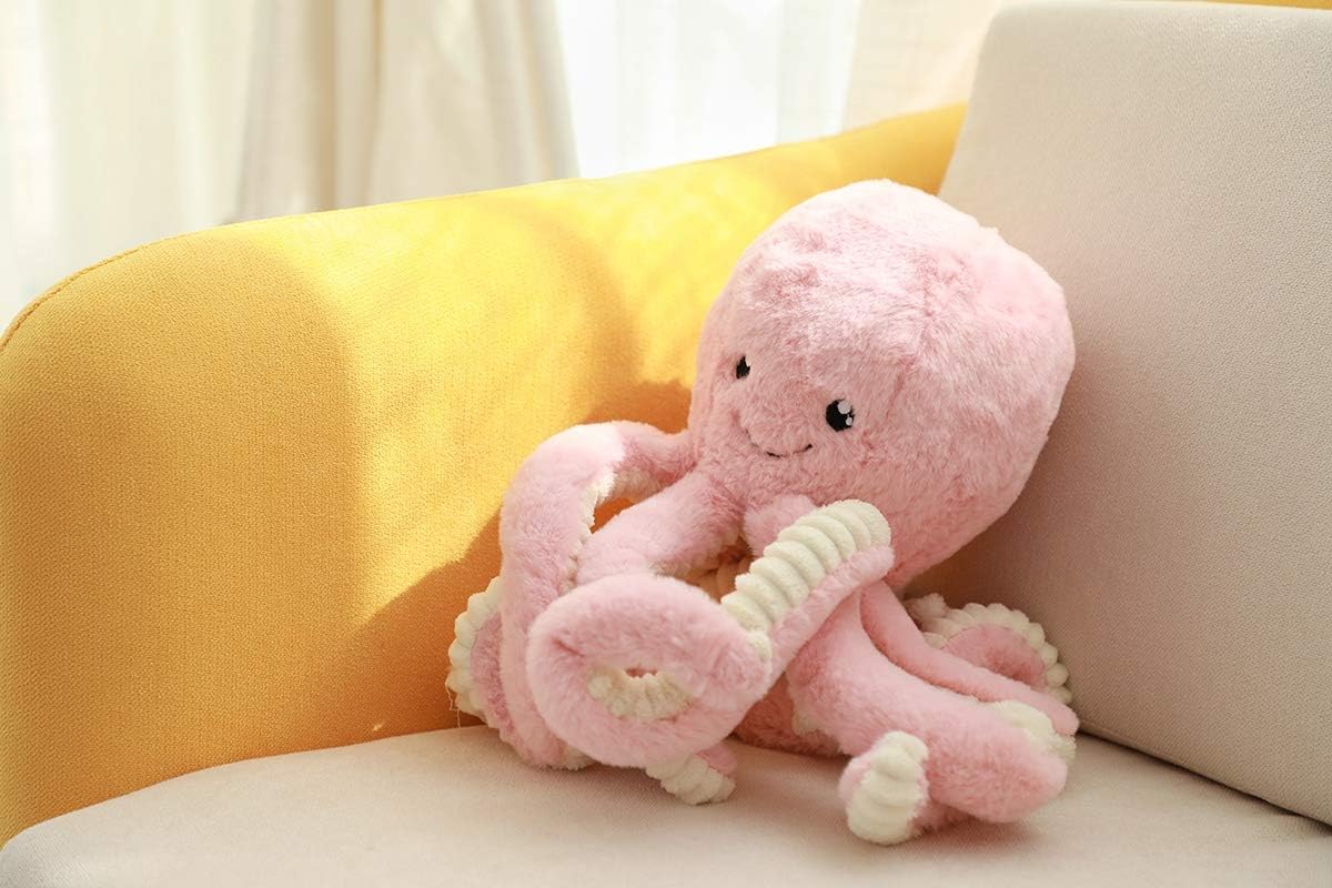 TONGSONG - Animales de peluche de pulpo de dibujos animados lindos,...