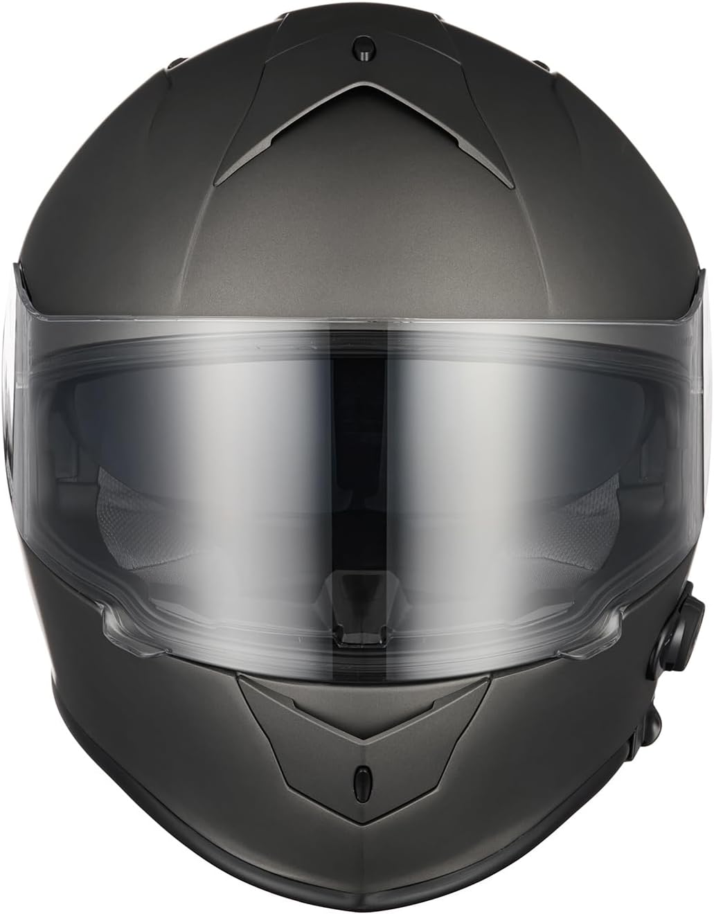 VCAN - Casco integral de motocicleta con Bluetooth integrado, cara...