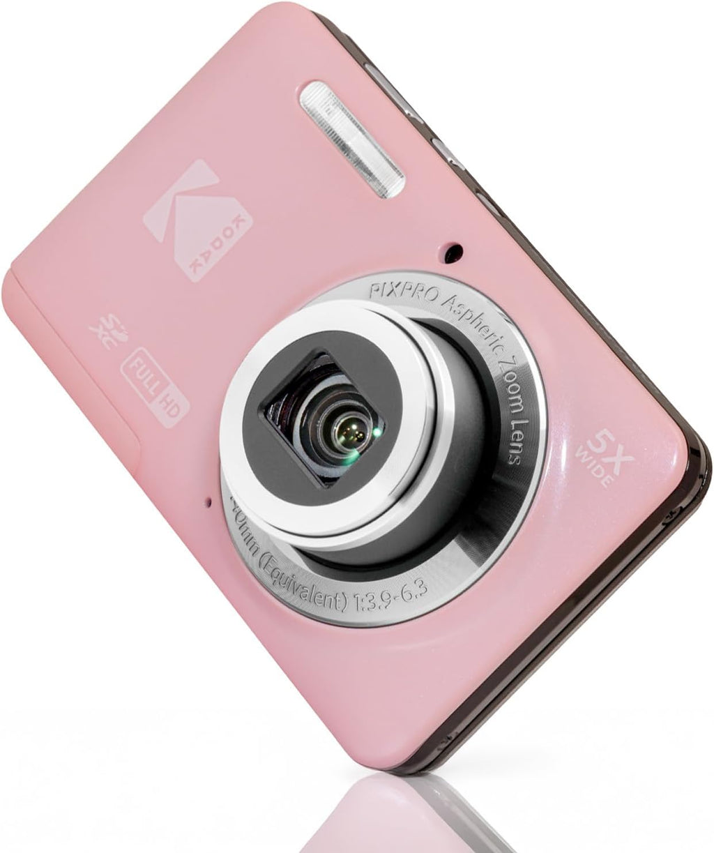 Kodak PixPro Friendly Zoom FZ55 16MP 1080p Cámara Full HD (Rosa pas...