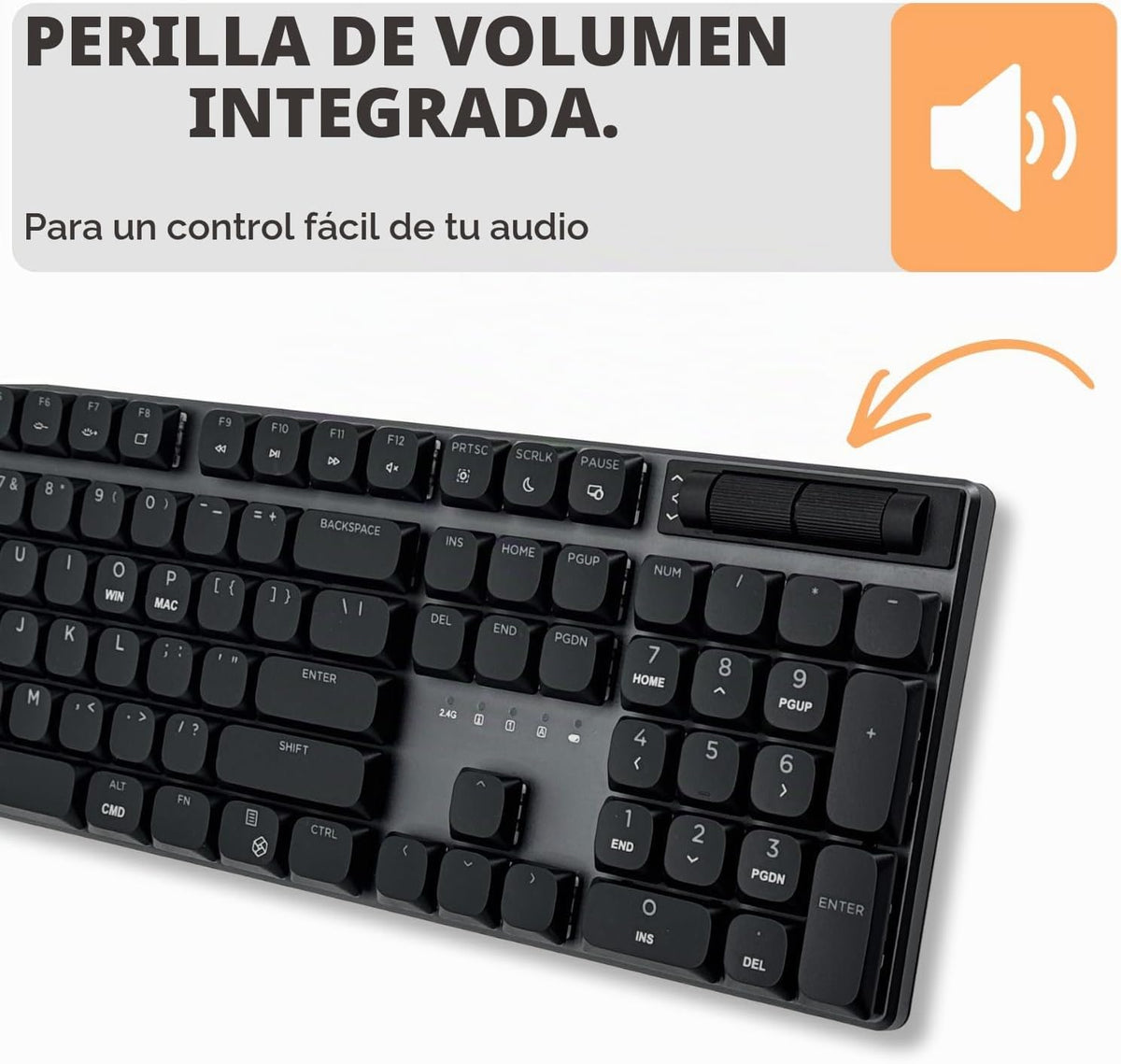Teclado mecánico delgado X9 inalámbrico \u2013 Interruptores rojos...