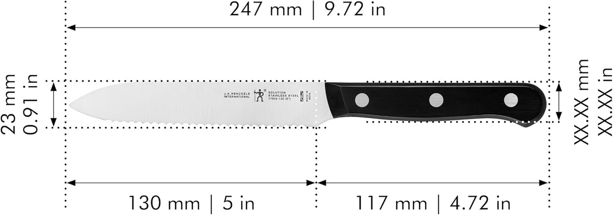 HENCKELS Solution - Cuchillo dentado (5 pulgadas)