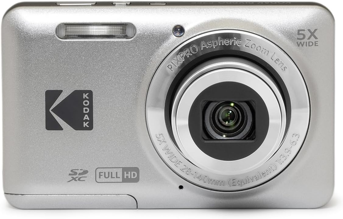 KODAK PIXPRO FZ55-GRY - Cámara digital de sensor CMOS de 16MP con z...