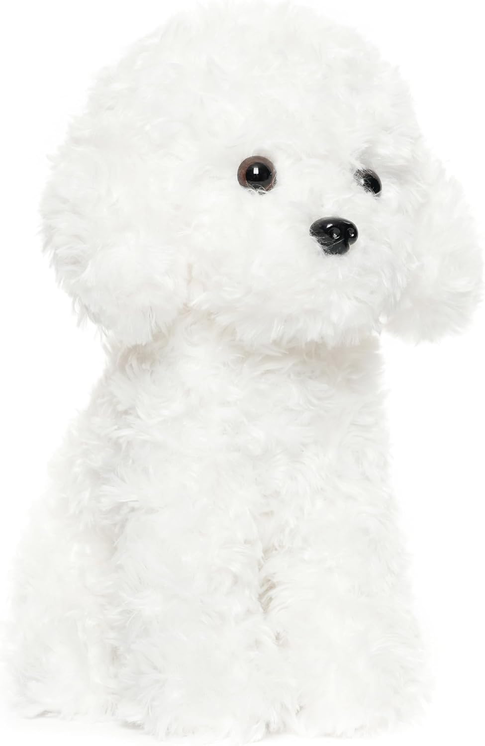 WEIGEDU Cachorro de perro de peluche caniche blanco | Bichon Frise...