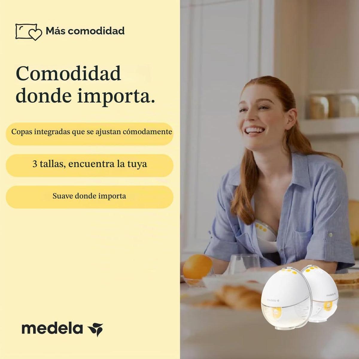 Medela Motion InBra - Extractor de leche eléctrico manos libres | T...