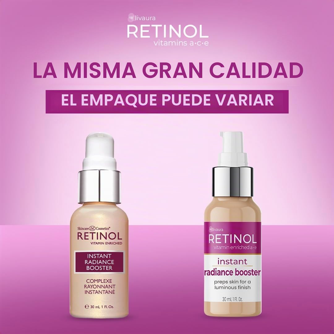 LIVAURA Retinol Radiance Booster - Suero hidratante facial | Radian...