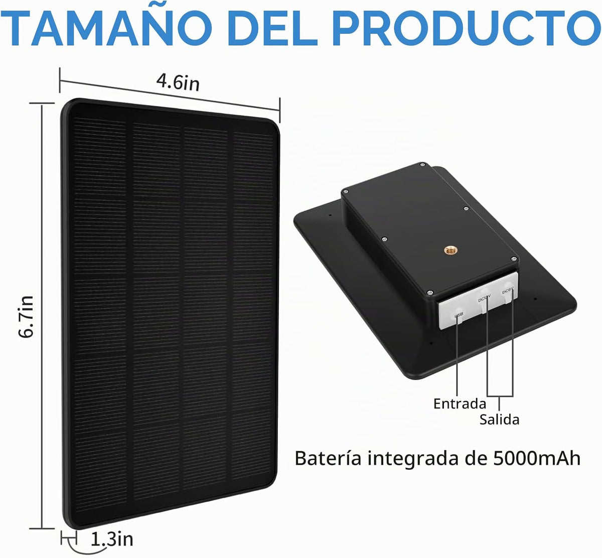 Panel solar para cámara de sendero, fuente de alimentación solar pa...