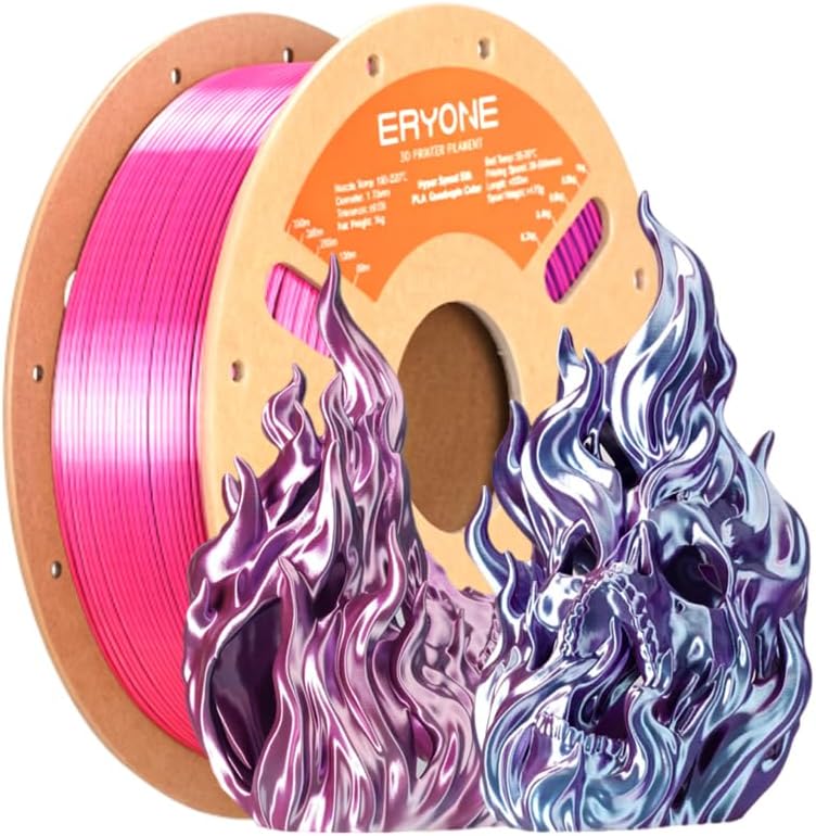 ERYONE HS Seda Cuádruple Color Filamento PLA para Impresora 3D 1.75...
