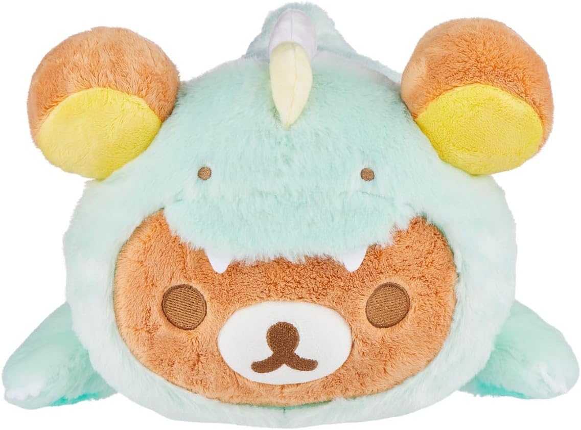 Rilakkuma San-X Original Plays with Dino Laydown Series - Peluche v...