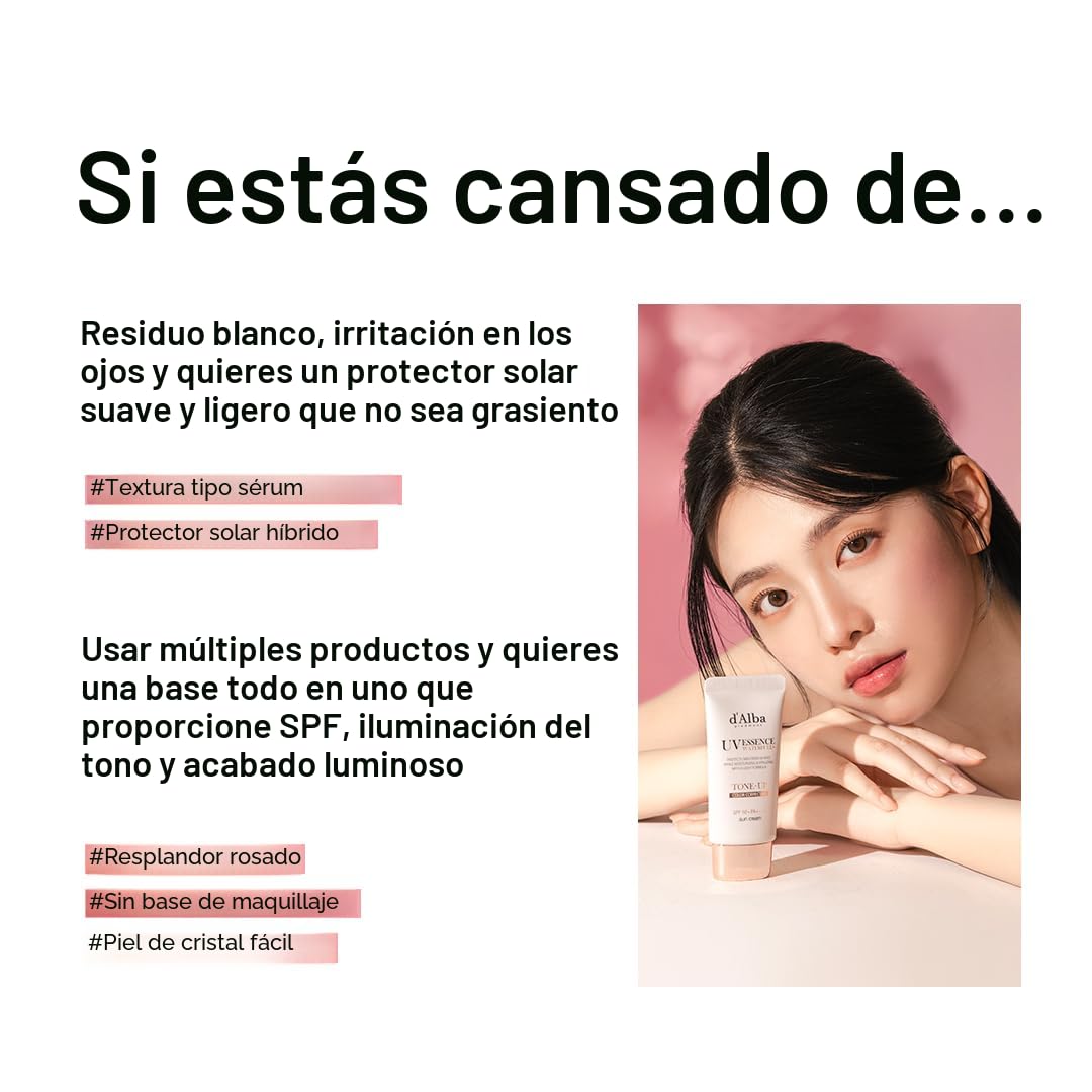d'alba Piedmont Suero protector solar Waterfull Tone-Up (1.69 fl oz...