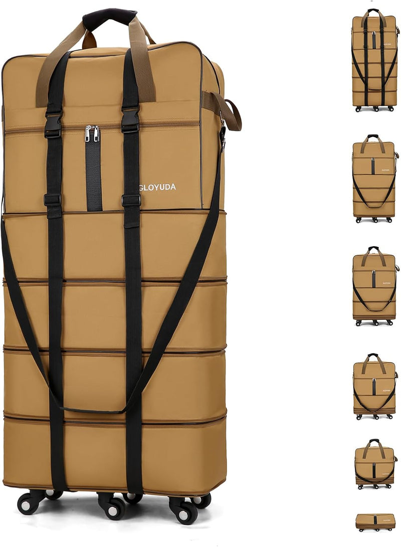 Gloyuda Maletas extra grandes de 43.8 pulgadas con ruedas, bolsa de...