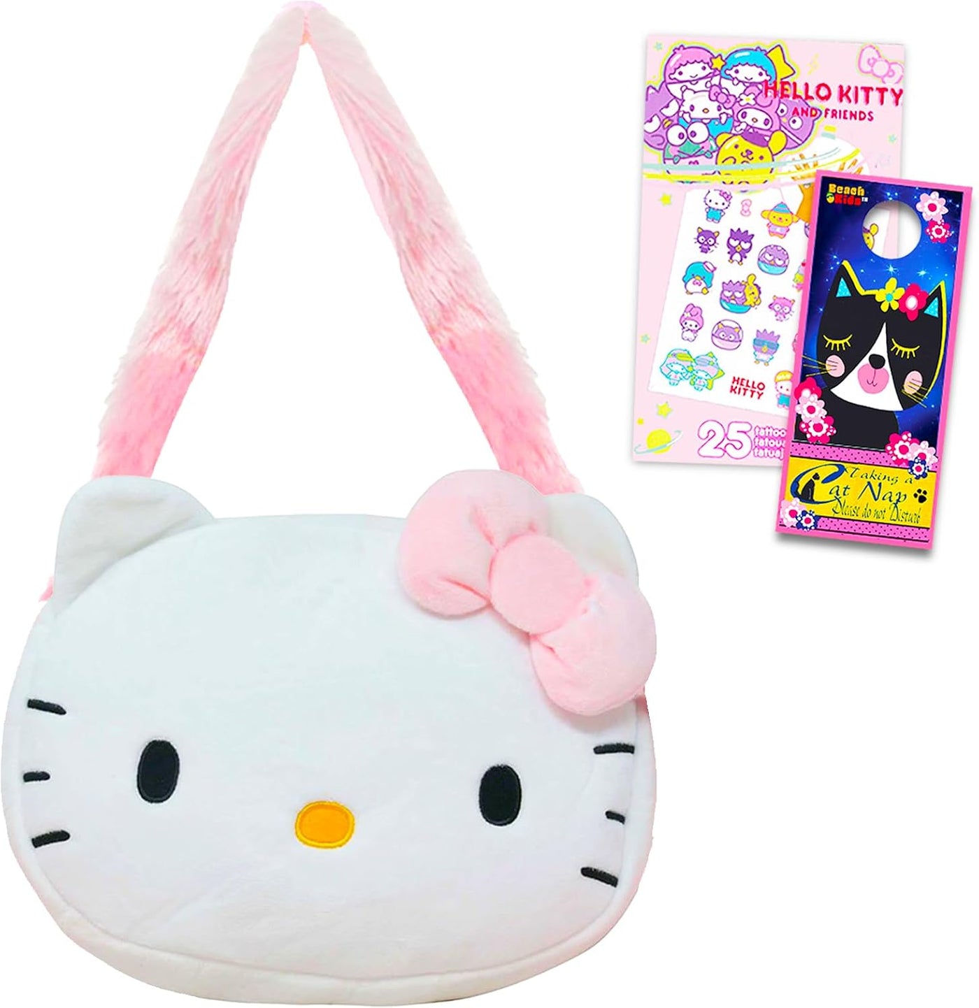 Hello Kitty Conjunto de bolso de felpa para niñas, paquete de regal...