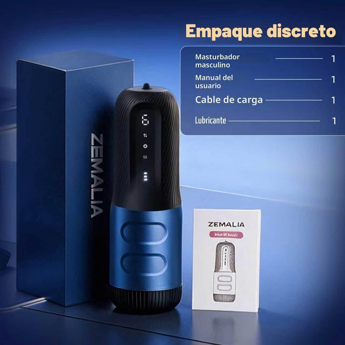 ZEMALIA APP Masturbador masculino automático Juguetes sexuales para...