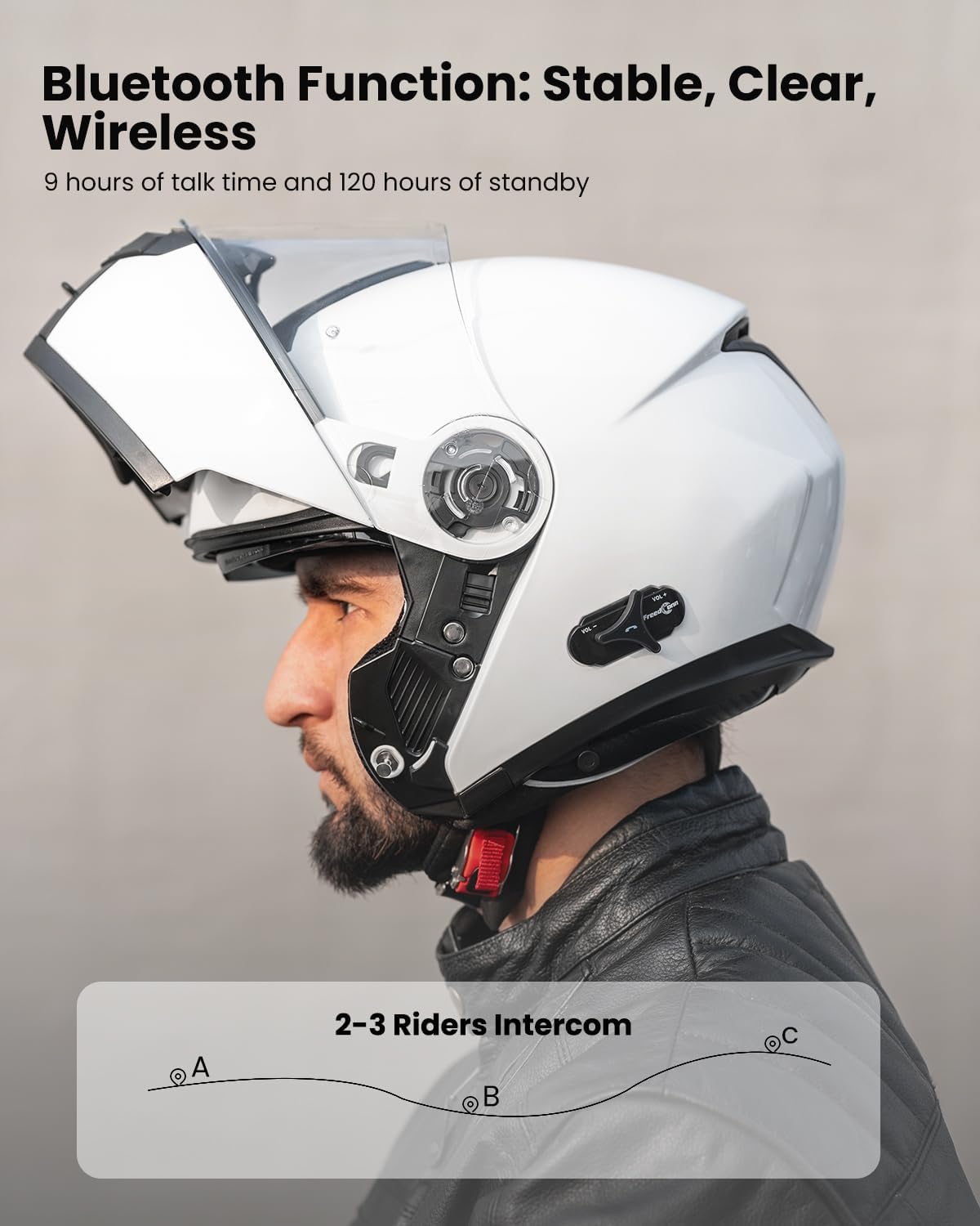 ILM 159BT - Casco de motocicleta modular Bluetooth con intercomunic...