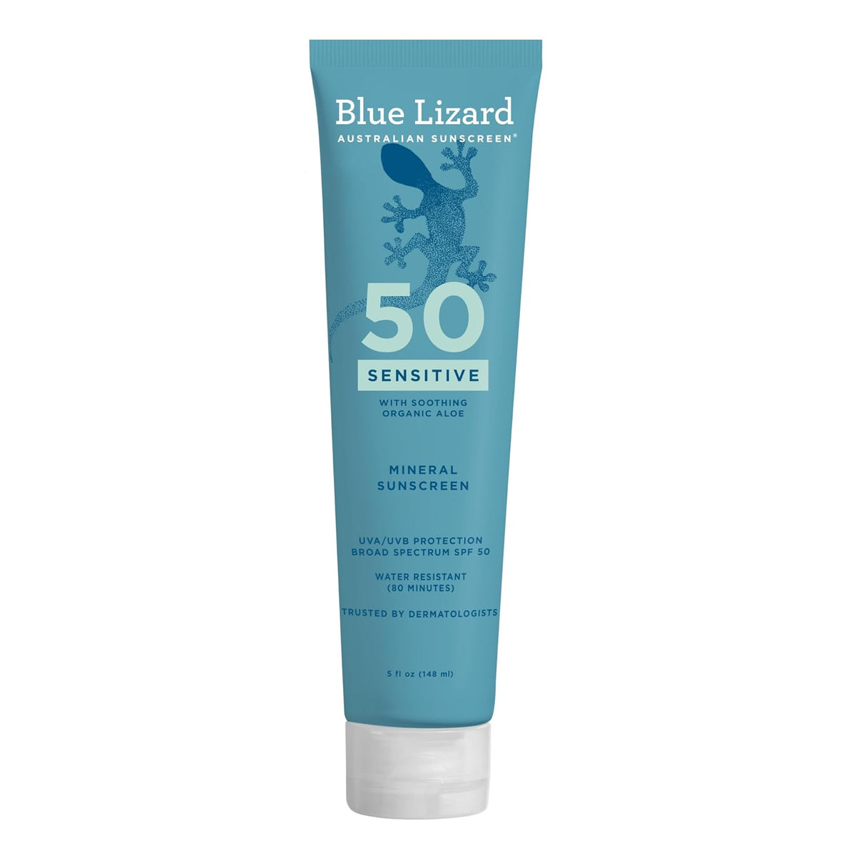 Blue Lizard Sensitive Mineral Sunscreen SPF 50 Loción de protección...
