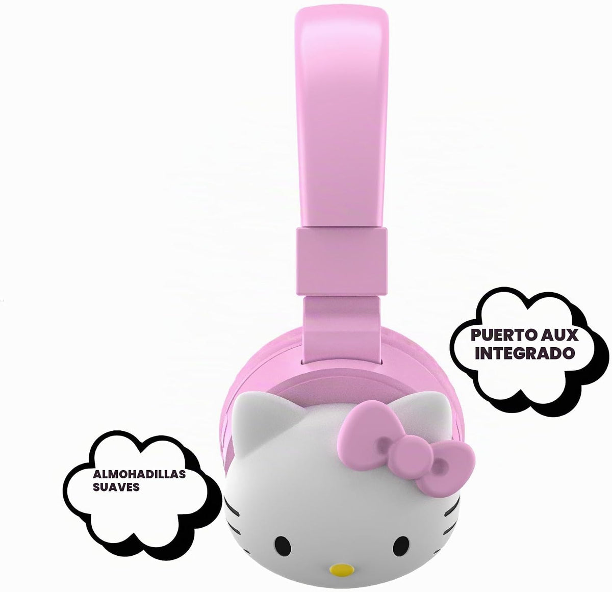 Auriculares inalámbricos Bluetooth 2 en 1 de Hello Kitty con auricu...