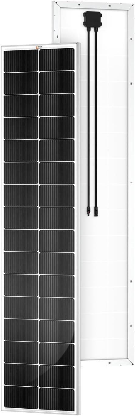 RICH SOLAR MEGA 130 Slim, Panel solar monocristalino de 130 W, 12 V...
