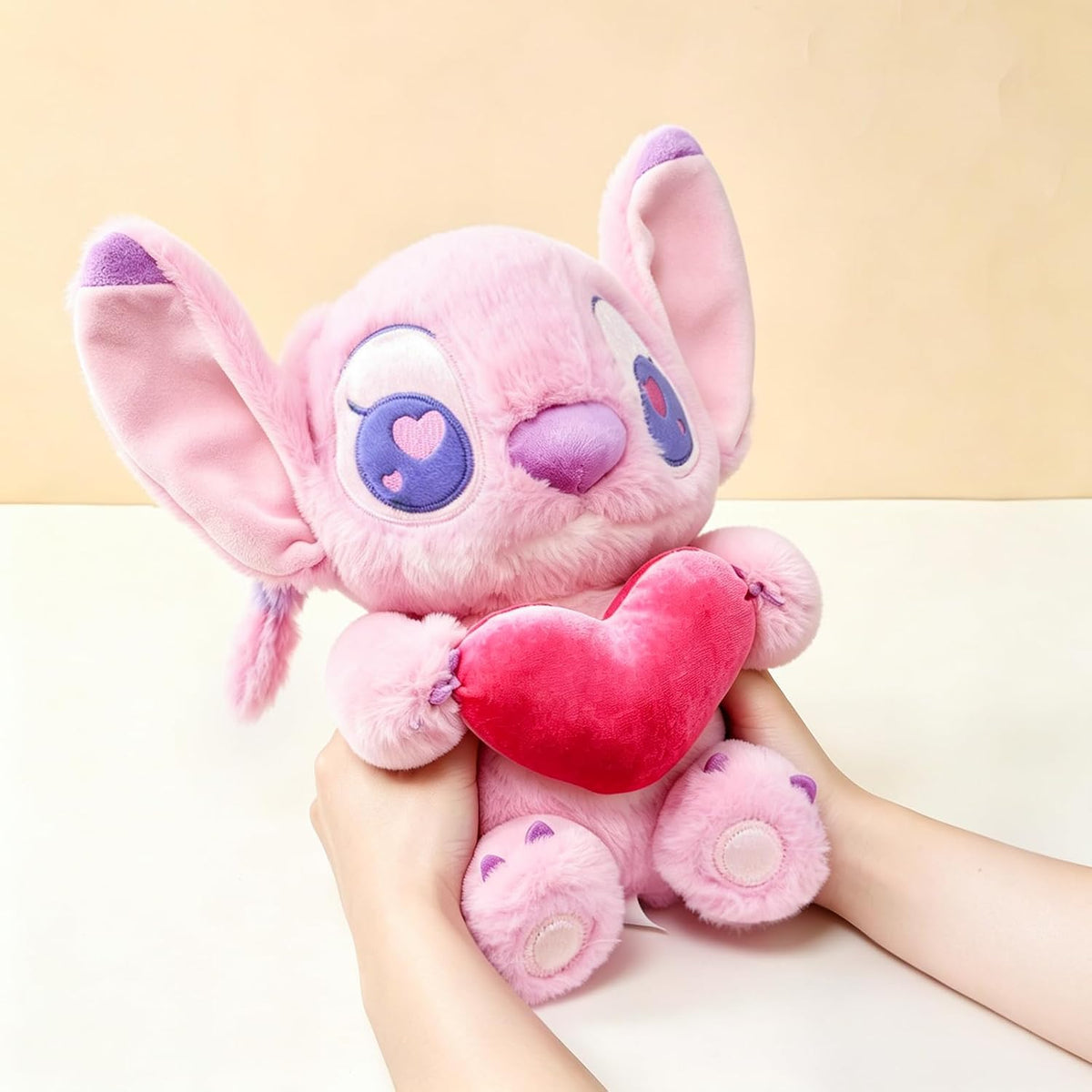 MINISO Disney - Peluche de punto de ángel de 10 pulgadas, suave, ab...