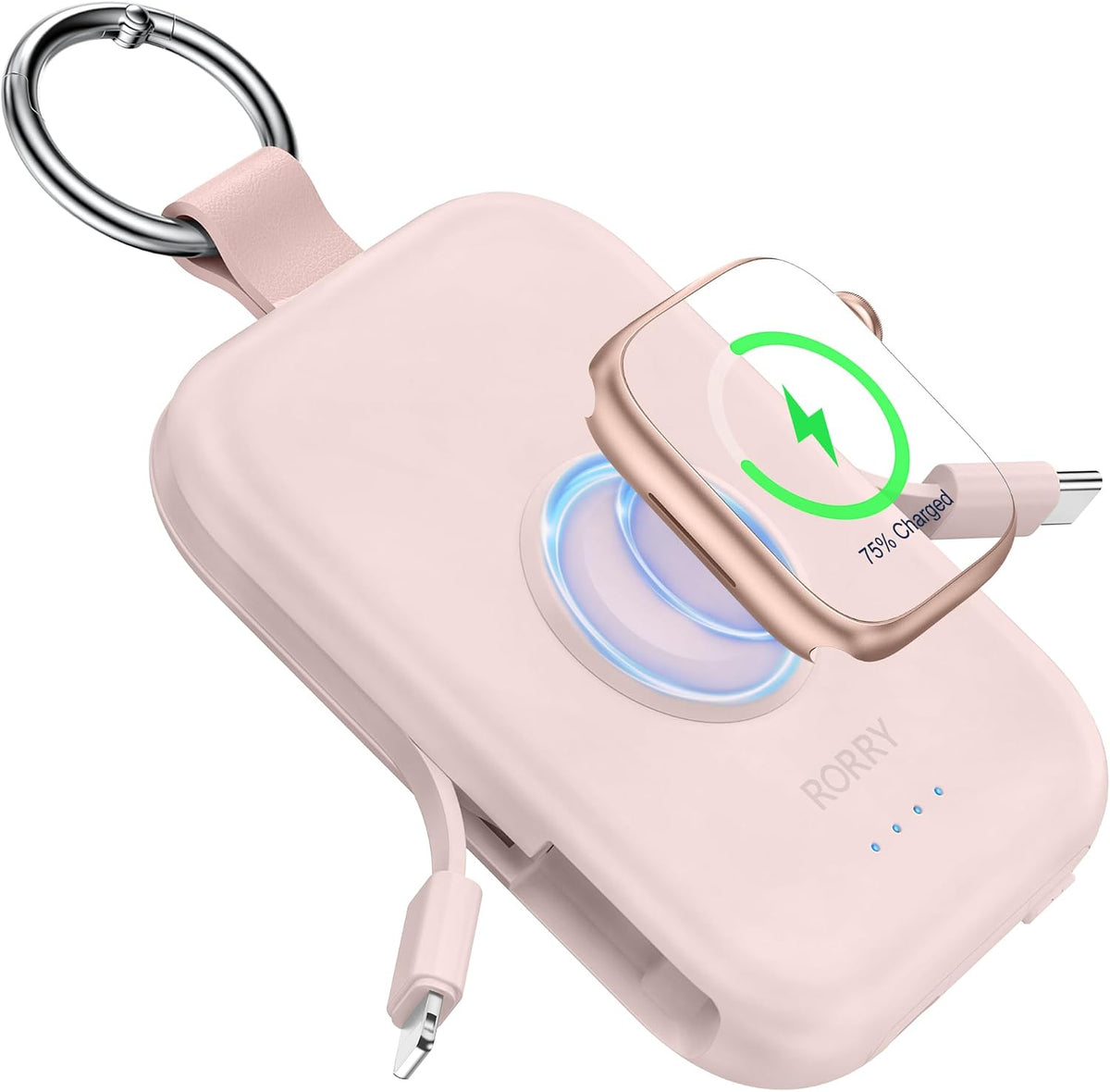 Cargador portátil RORRY CharmGo, banco de energía portátil con carg...