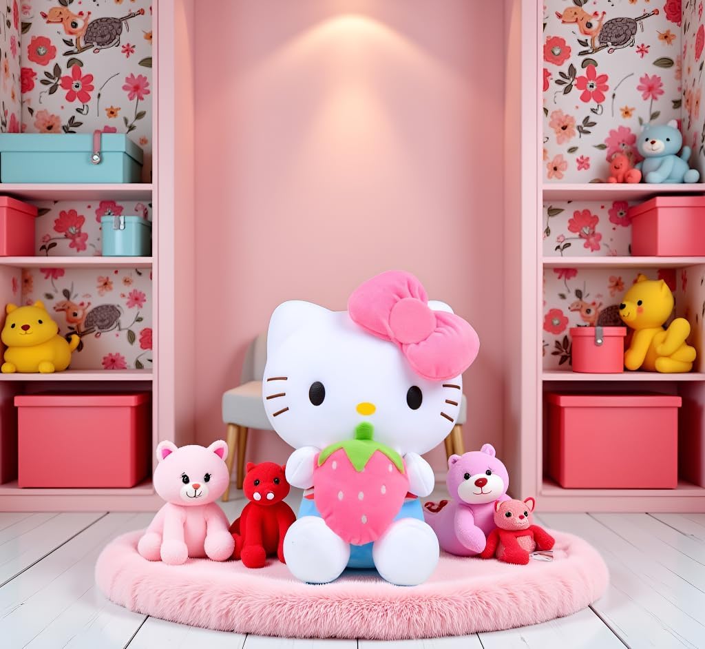AlphaDesignLuxe Juguete de peluche de gatito de 17.5 pulgadas, anim...