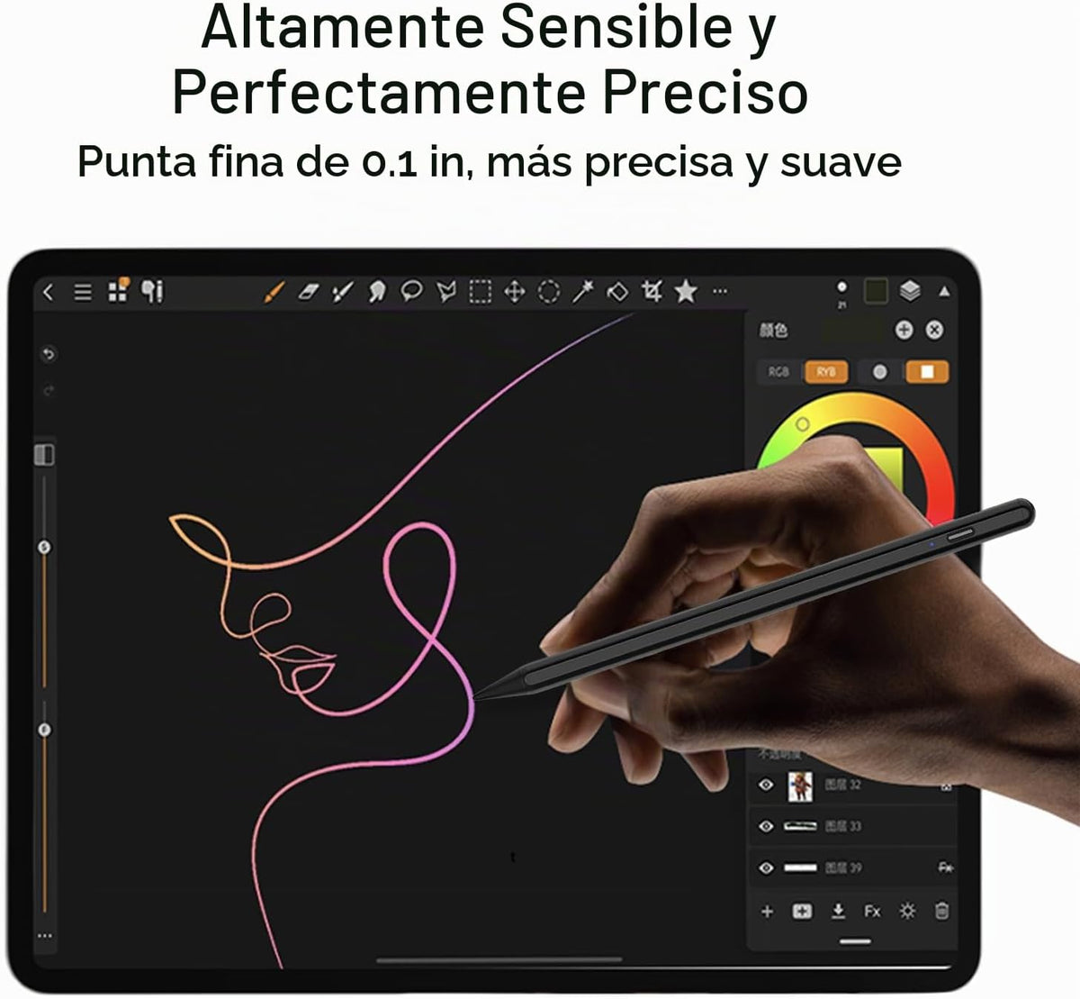 Stylus para Lápices Activos 11ª y 10ª Generación Paquete de 2 Lápic...