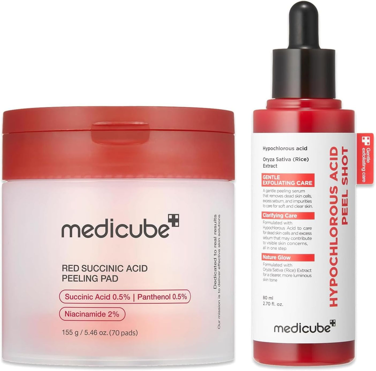 medicube Peel &amp; Swipe Duo - HOCI Peel Shot y almohadilla succín...