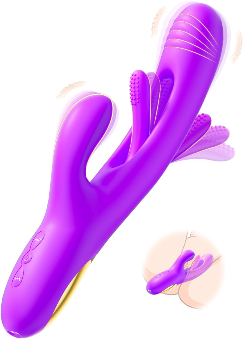Vibrador consolador conejo - LOVENOTE masajeador de punto G para mu...