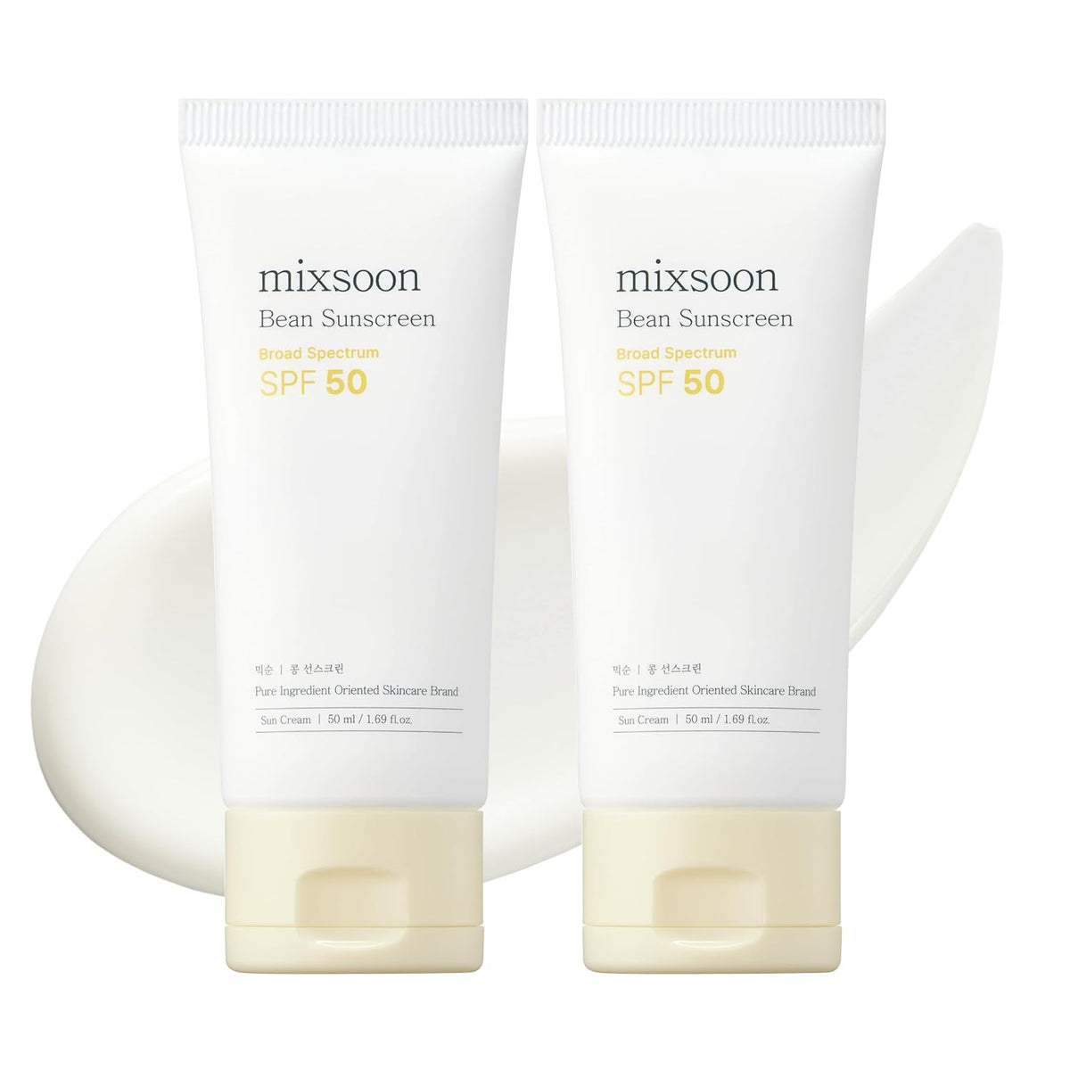 mixsoon Protector solar de frijoles 1+1 paquetes de protección sola...