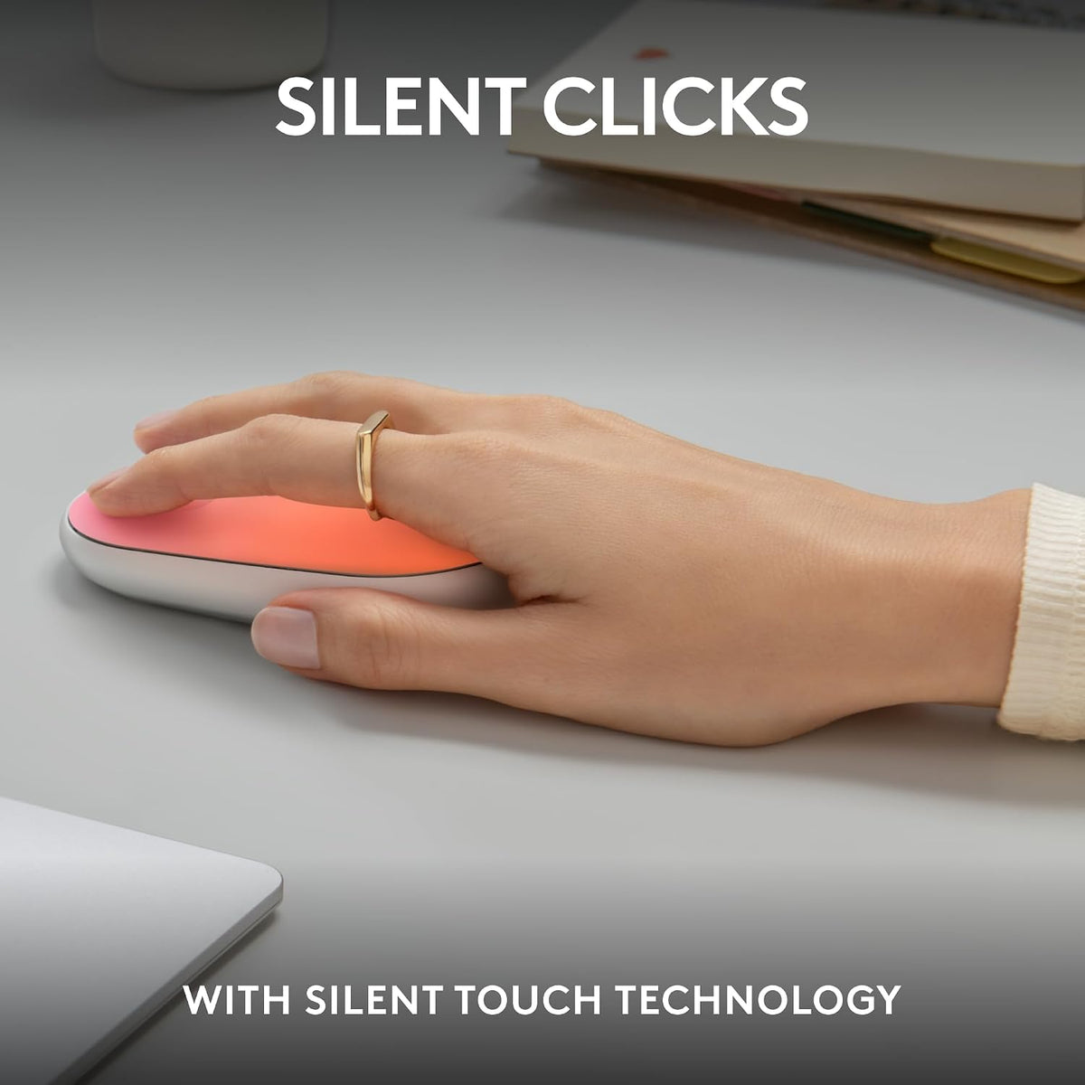 Logitech Ratón inalámbrico silencioso ambidiestro compacto M340 - T...