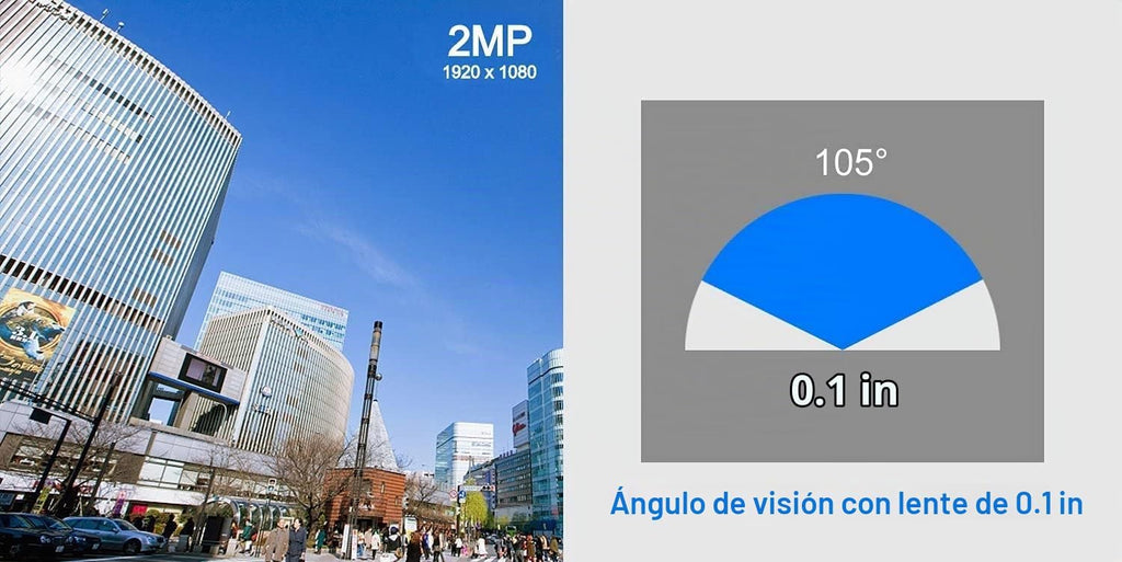 Real HD 5MP Cámara de seguridad con visión nocturna a todo color, d...