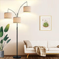 Lámpara de Pie Regulable - 3 Luces Lámpara de Pie de Arco para Sala...